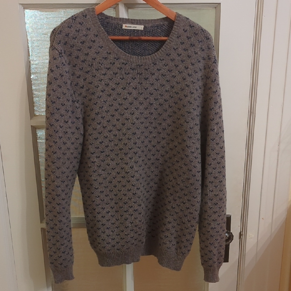 Marine Layer Gray Crewneck Sweater